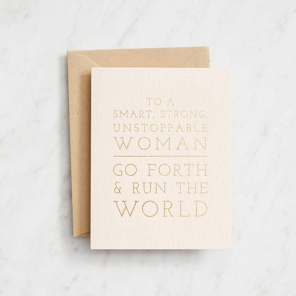 Run the World Graduation Card