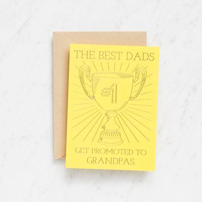 Promoted Grandpa Foil Father's Day Card