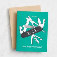 Dad Does Everything Father's Day Card