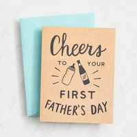 Cheers First Father's Day Card