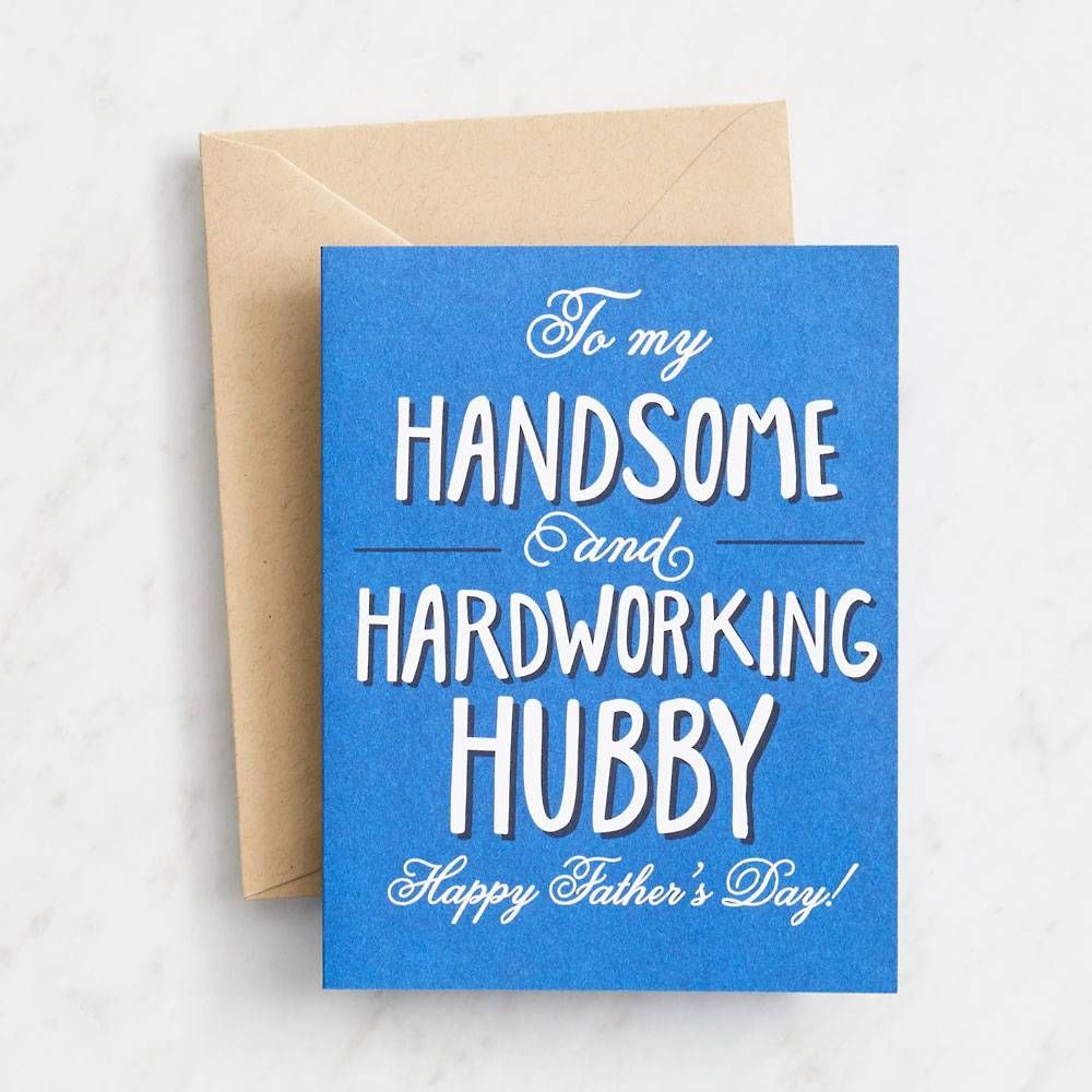 Hardworking Hubby Father's Day Card