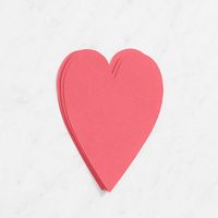 Heart 4 Bar Flamingo Card