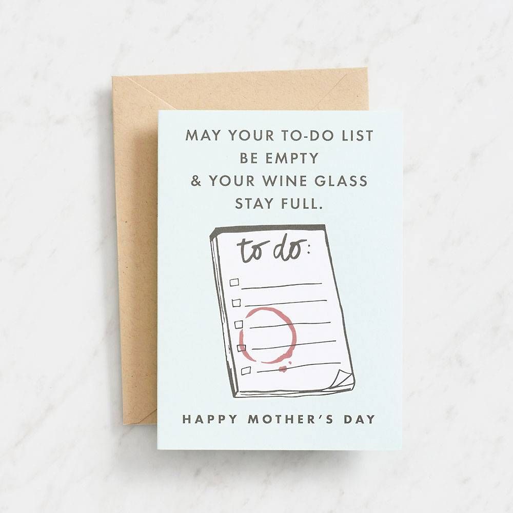 To Do List Mother's Day Card