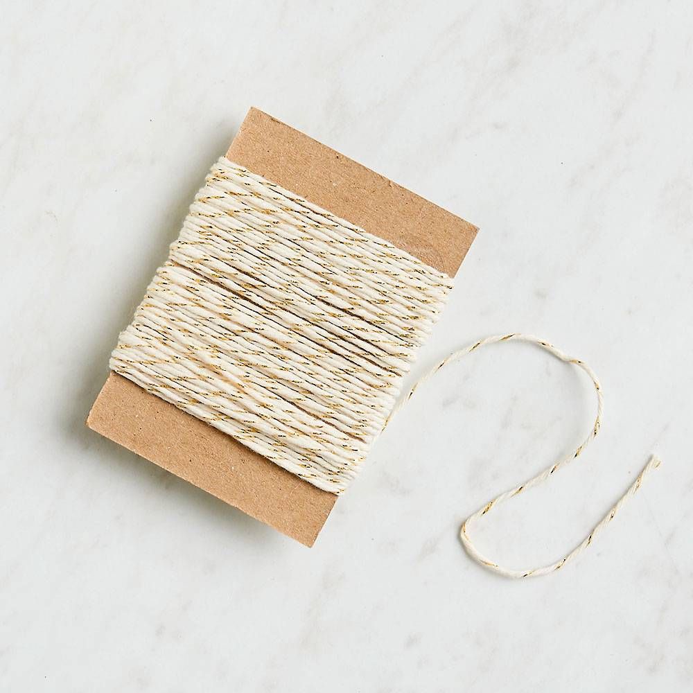 Gold Metallic and Natural Twine