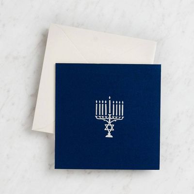 Menorah with Candles Pop Up Card