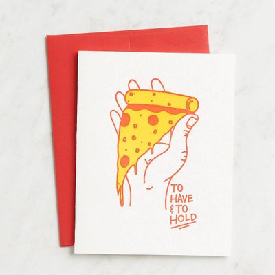 To Have & to Hold Pizza Card
