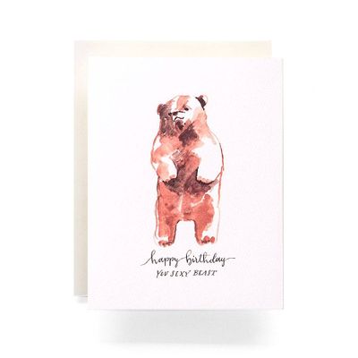 Sexy Beast Birthday Card