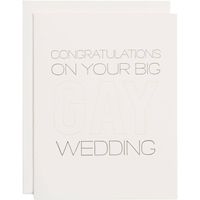 Congrats Big Gay Wedding Card