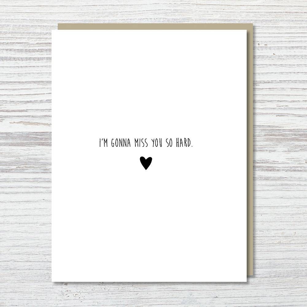 Miss You So Hard Greeting Card