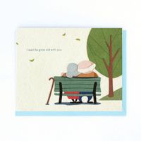 Growing Old Together Anniversary Card