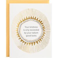 Radiant Good Looks Gold Foil Thank You Card