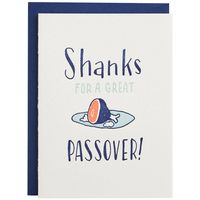 Shanks For A Great Passover Card