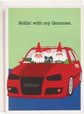 Rollin' With My Gnomies Holiday Card