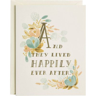 Happily Ever After Wedding Card