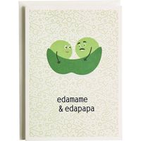 Edamame Edapapa Baby Card