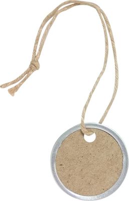 Medium Kraft Metal Rim Tags