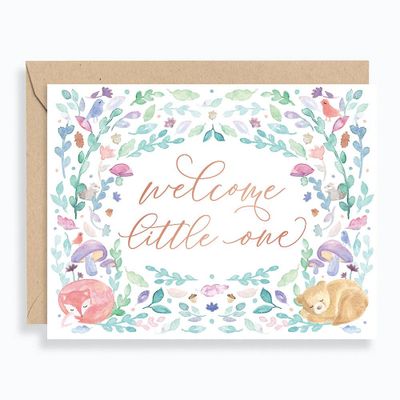 Welcome Little One Baby Card