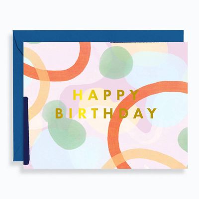 Colorful Abstract Birthday Card