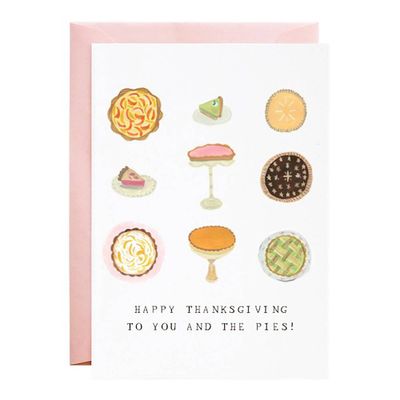 Thanksgiving Pies Greeting Card