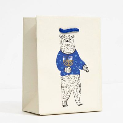 Hanukkah Bears In Sweaters Small Gift Bag
