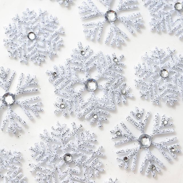 Dimensional Snowflake Stickers