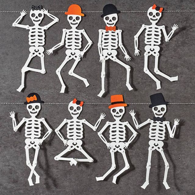 Black Dancing Skeleton | Bulk Halloween Paper Straws 2000 Units