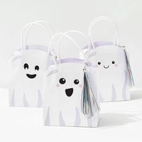 Ghost Tassel Treat Bags