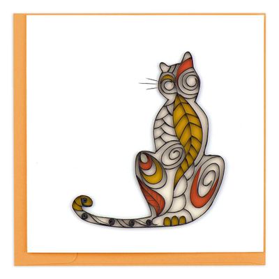 Quilling Cat Card