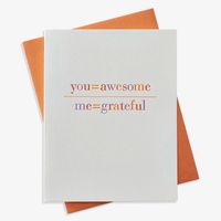 Awesome & Grateful Thank You Card