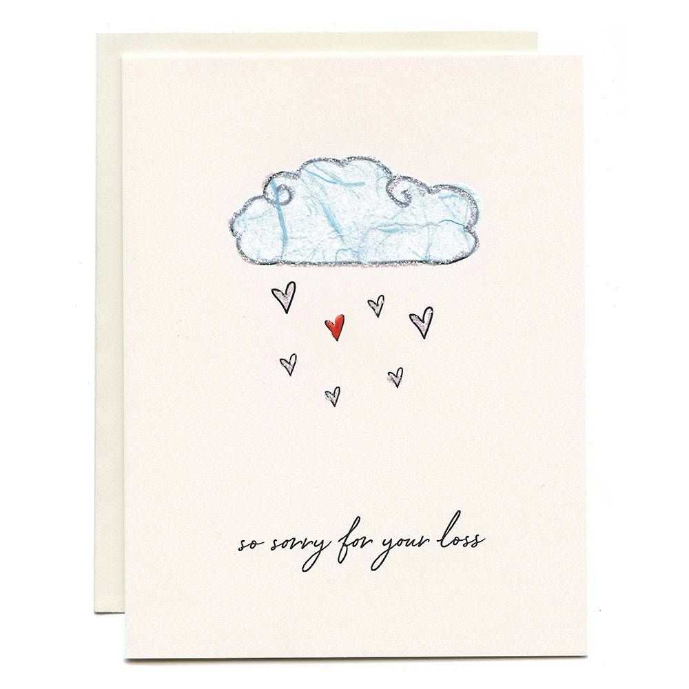 Handcrafted Sorry For Your Loss Sympathy Card