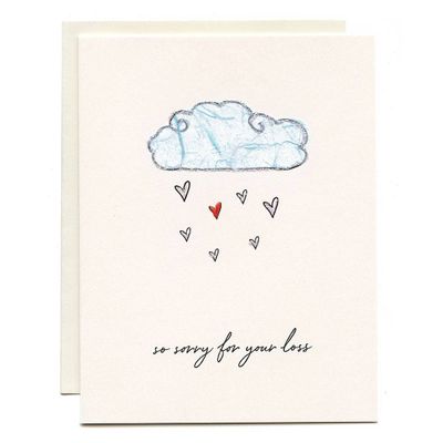 Handcrafted Sorry For Your Loss Sympathy Card