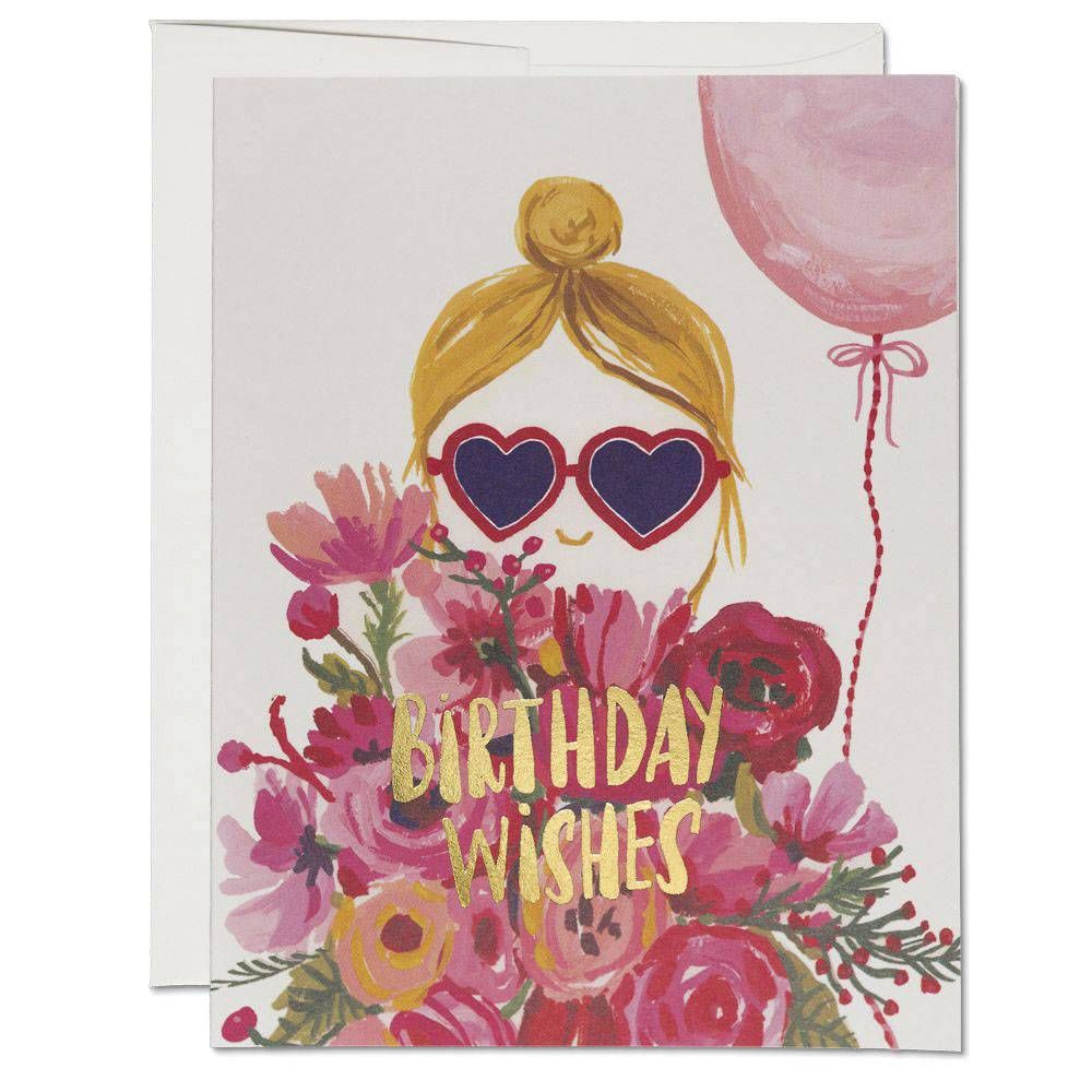 Bouquet & Balloon Birthday Card