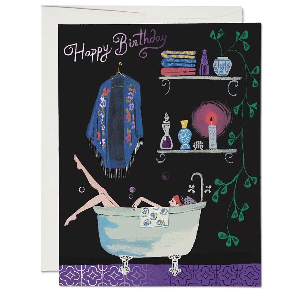 Spa Birthday Card