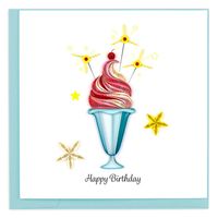 Quilling Sundae Birthday Card