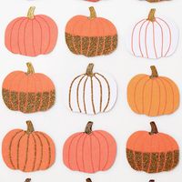 Pumpkin Glitter Stickers