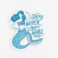 Strong Women Make Waves Sticker