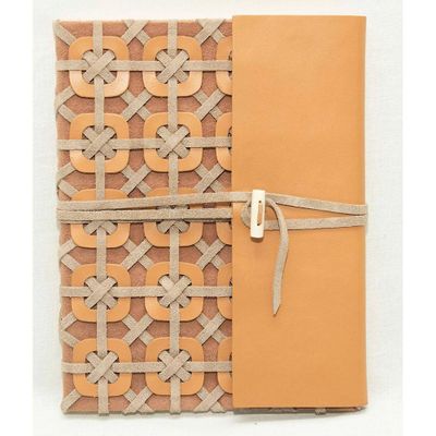 Woven Suede Journal