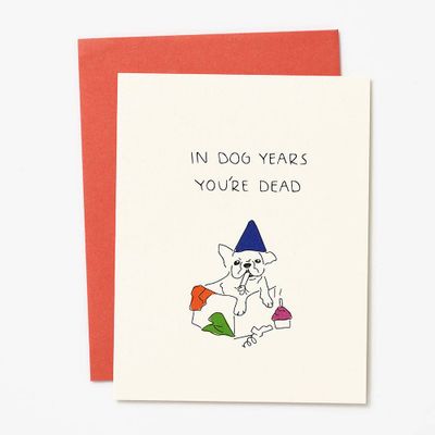 Dog Years Birthday Card