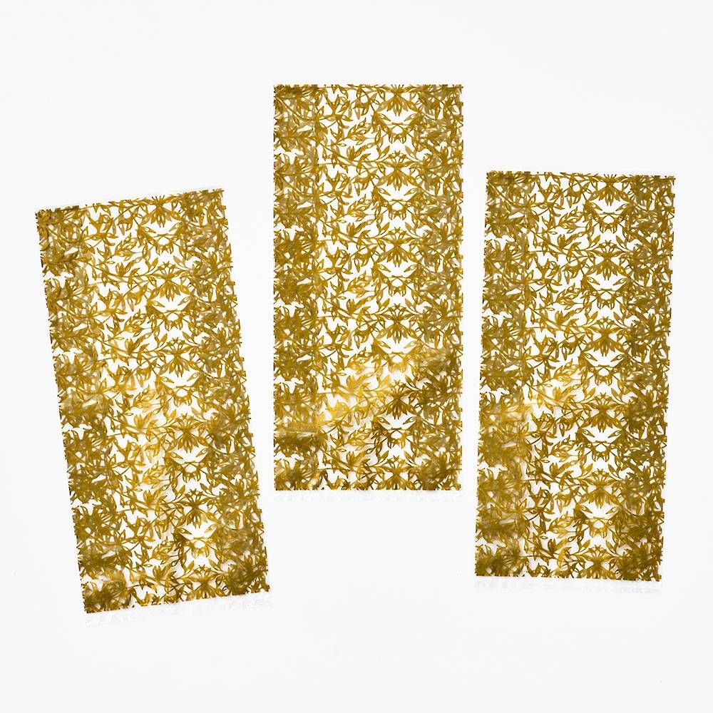 Gold Vines Cellophane Bags