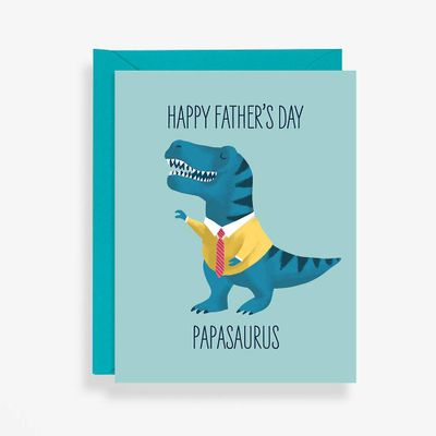 Papasaurus Father's Day Card