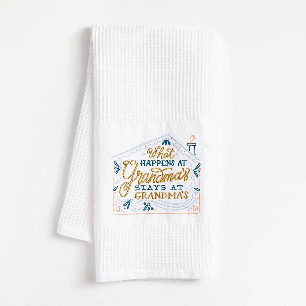 What Happens At Grandma's Tea Towel