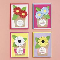 Mother's Day Potted Flower Card Kit