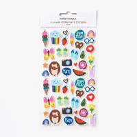 Summer Icon Puffy Stickers