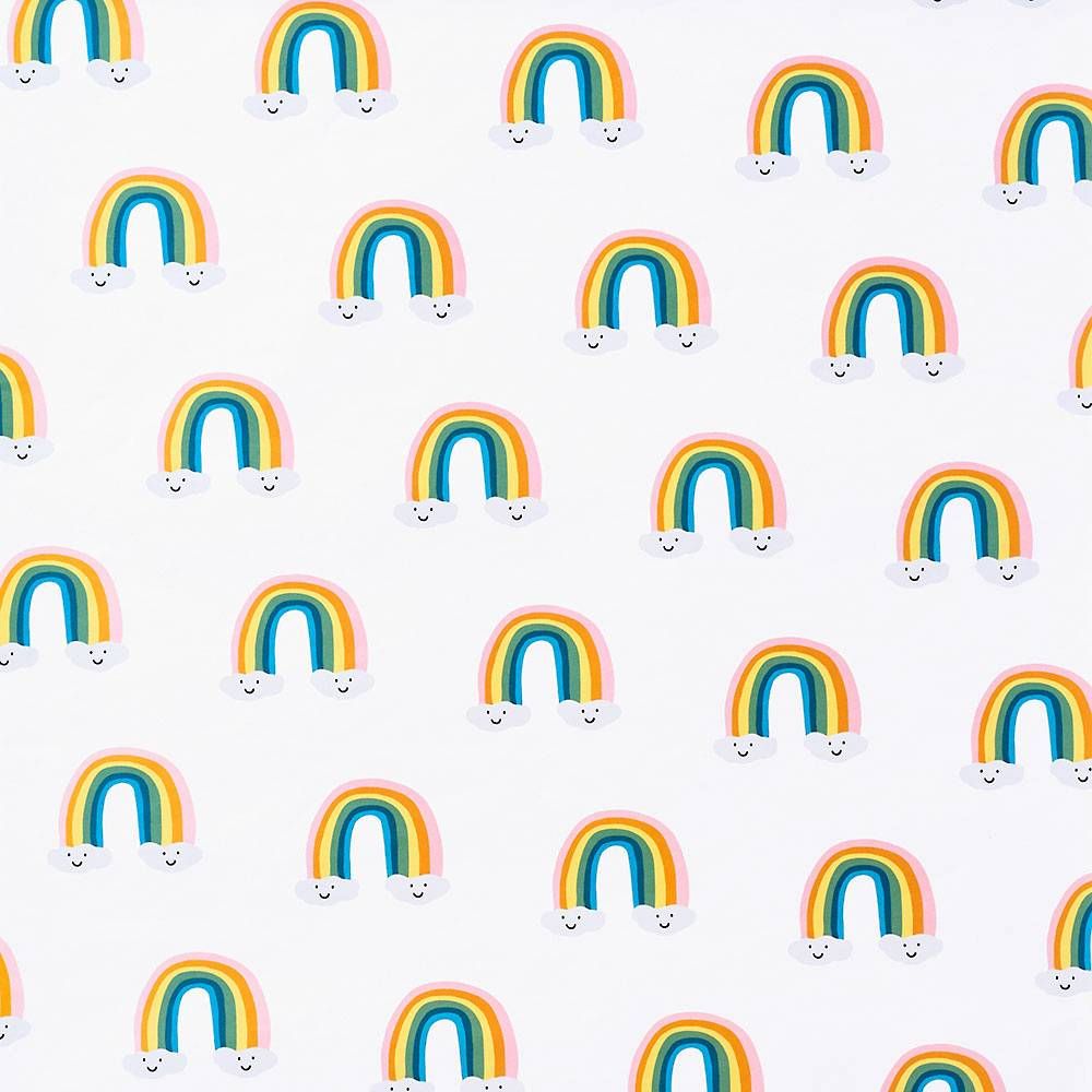 Happy Rainbows Flat Wrap