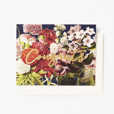 Bold Bouquet Congratulations Card