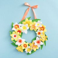 Daffodil Floral Wreath Kit