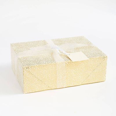 Gold Dot Medium Foldable Box