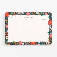 Wild Rose Weekly Desk Pad