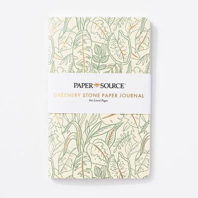 Gold Greenery Stonepaper Journal