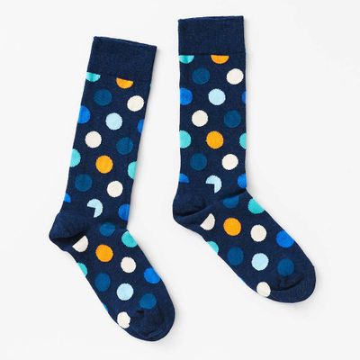 Navy Dots Happy Socks